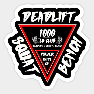 Squat Bench Deadlift Powerlifting Sticker